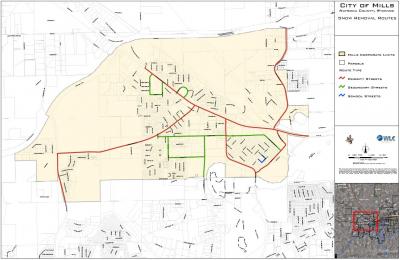 Snow removal routes