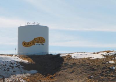 Town of Mills water tank